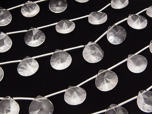 1strand $24.99 High Quality Madagascar Rose Quartz AAA - AA ++ Chestnut Concave Cut 1strand beads (aprx.7inch / 18cm)