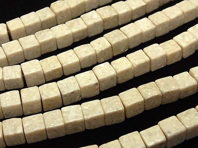 Riverstone Cube 8x8x8mm 1strand beads (aprx.15inch/38cm)