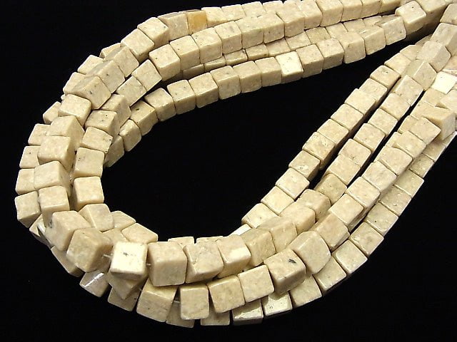 Riverstone Cube 8x8x8mm 1strand beads (aprx.15inch/38cm)
