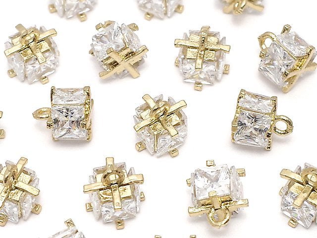Charm, Cube, Findings, Metal parts Metal Beads & Findings