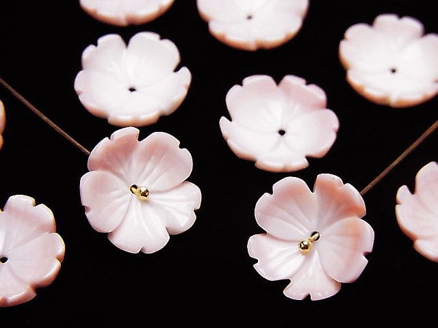 Flower, Mother of Pearl (Shell Beads) Pearl & Shell Beads