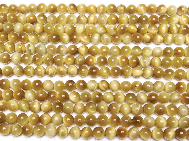 Goldenes Tigerauge AA++ Runde 8mm 1Strang Perlen (ca. 15 Zoll / 36 cm)