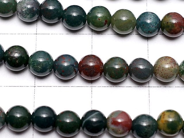 Bloodstone Round 4mm 1strand beads (aprx.15inch/38cm)
