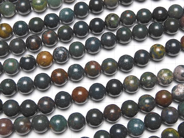 1strand $7.79! Bloodstone Round 8mm 1strand beads (aprx.15inch/38cm)