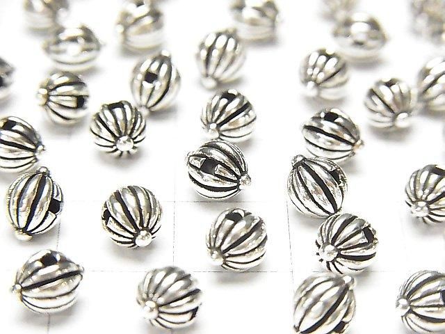 Silver 925 Design Beads 6x5x5mm 2pcs