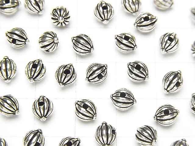 Silver 925 Design Beads 6x5x5mm 2pcs