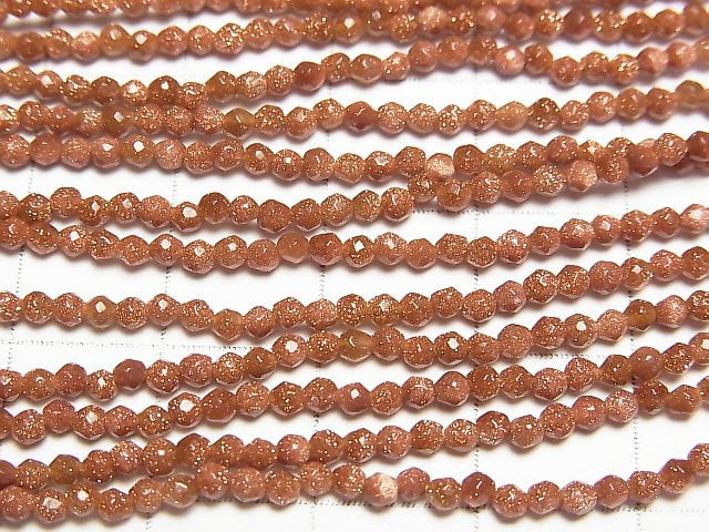 1strand $8.79! Golden Sand Stone Faceted Round 2mm 1strand beads (aprx.15inch/38cm)