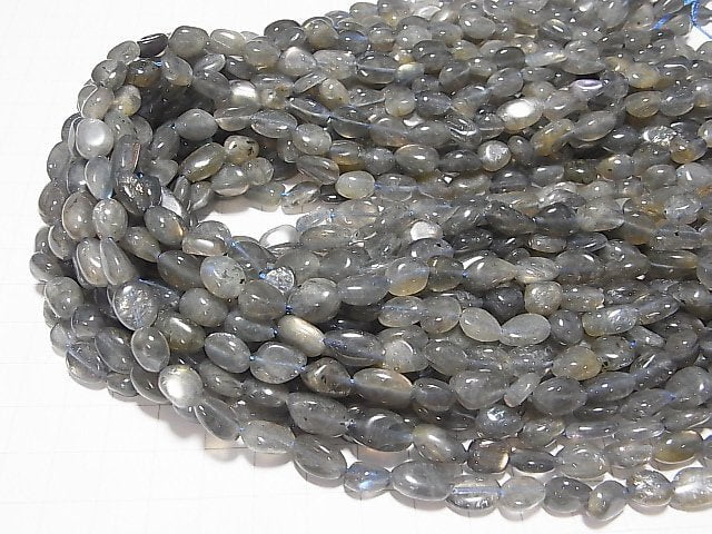 1strand $5.79! Labradorite AA++ Small Size Oval -Nugget 1strand beads (aprx.12inch/30cm)