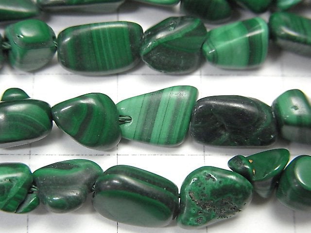 Malachite AA++ Nugget 1strand beads (aprx.15inch/36cm)