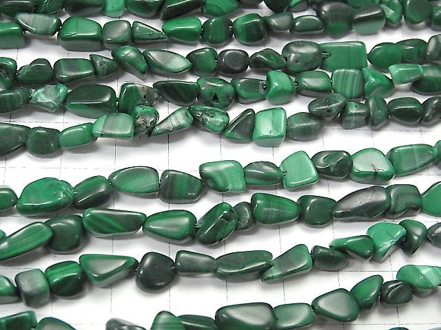 Malachite AA++ Nugget 1strand beads (aprx.15inch/36cm)