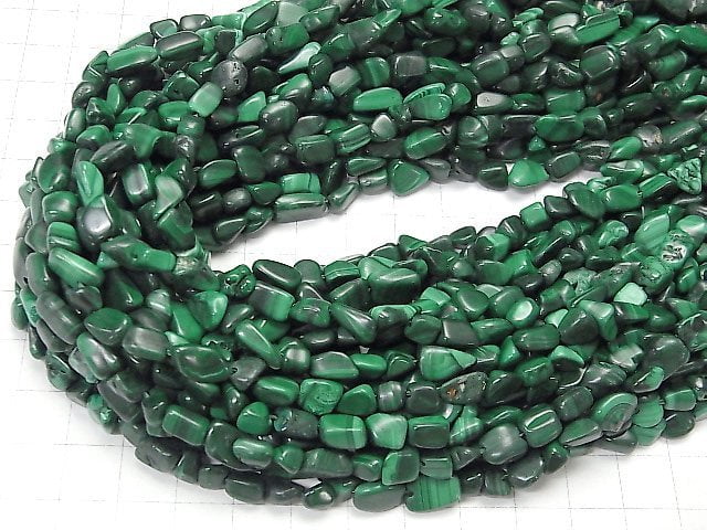 Malachite AA++ Nugget 1strand beads (aprx.15inch/36cm)