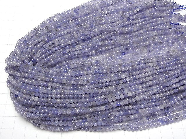 Tansanit AA+ Rund 3mm 1Strang Perlen (ca. 15Zoll/37cm)