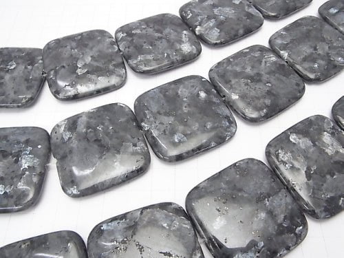 1strand $8.79! Larvikite Square 40x40x7 1strand beads (aprx.15inch/36cm)