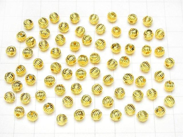 Silver925 Design Round 5mm 18KGP 1pc
