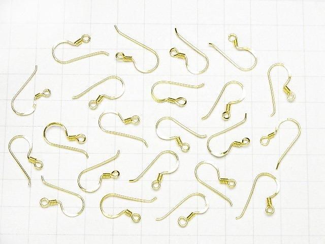 Silver925 Earwire 15x9mm 18KGP 2pairs