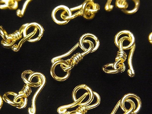 U Hook 10x4mm 18KGP 2pcs with Silver925 Jump Ring