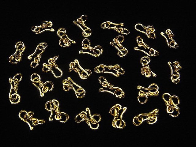 U Hook 10x4mm 18KGP 2pcs with Silver925 Jump Ring