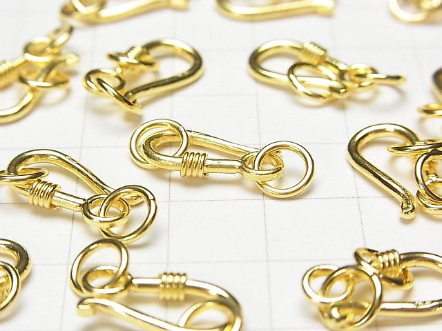 U Hook 16x8mm 18KGP 1pc with Silver925 Jump Ring