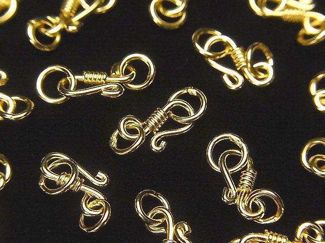 U Hook 9x5mm 18KGP 2pcs with Silver925 Jump Ring