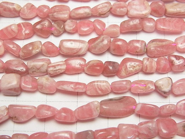 Argentinien Rhodochrosit AA Nugget 1Strang Perlen (ca. 37 cm)