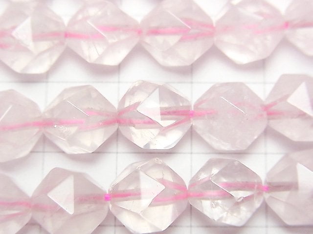 Madagaskar Rosenquarz AA 20 facettierte runde 10 mm 1 Strang Perlen (ca. 15 Zoll / 36 cm)