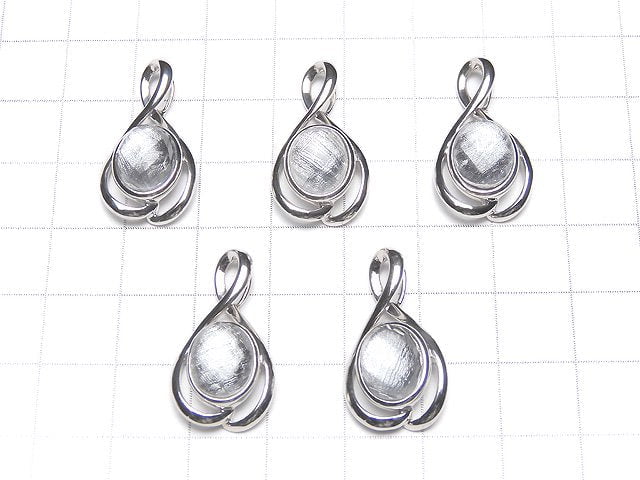 Meteorite (Muonionalusta ) Faceted Oval Pendant 25x14x6mm 1pc Silver925