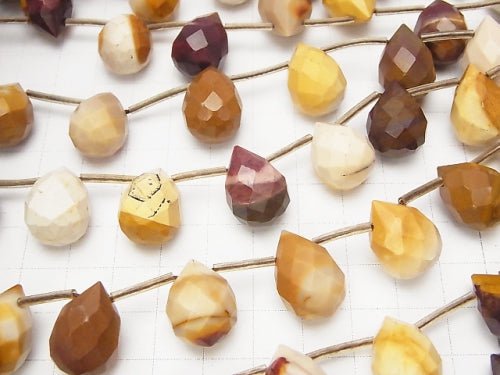 Mookaite Faceted Drop 18x12x12 half or 1strand beads (aprx.15inch/38cm)