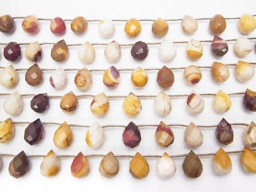 Mookaite Faceted Drop 18x12x12 half or 1strand beads (aprx.15inch/38cm)