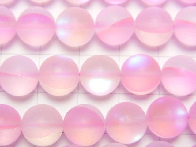 Frost Pink Luna Flash Runde 10mm 1Strang Perlen (ca. 15 Zoll/36 cm)