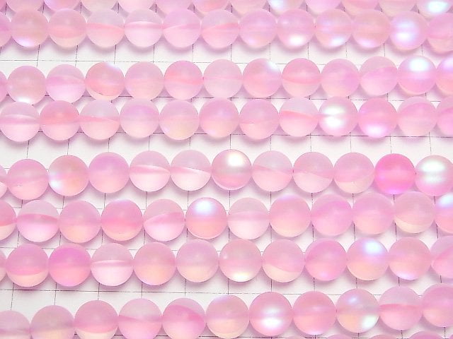 Frost Pink Luna Flash Runde 10mm 1Strang Perlen (ca. 15 Zoll/36 cm)