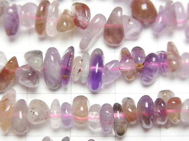 Cacoxenit in Amethyst AA++ Chips (kleiner Nugget) 1 Strang Perlen (ca. 15 Zoll / 37 cm)