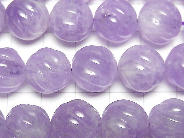 Lavendel-Amethyst AA++ Rund 14mm S Linie Twist halbe oder 1 Strang Perlen (ca. 15 Zoll / 38 cm)