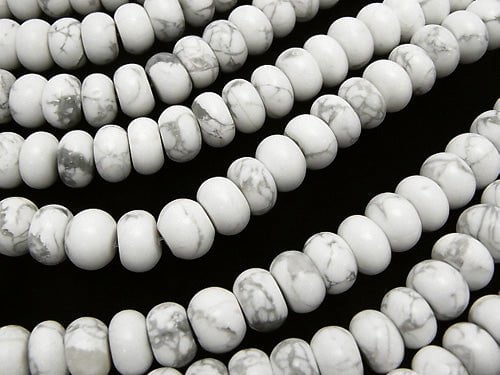 1strand $9.79! Howlite Magnesite Rondelle 10x10x6 1strand beads (aprx.15inch/38cm)