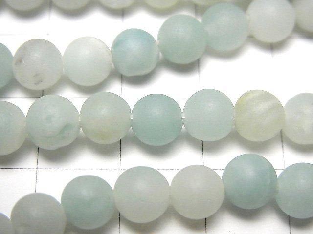 霧面天河石 AA 圓珠 6mm 1串 (約 14 英吋/35 公分)