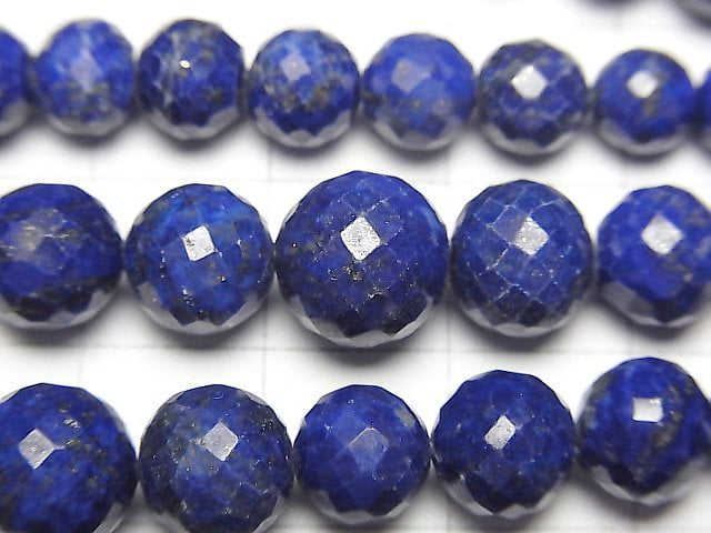 Hochwertiger Lapislazuli AAA Rundschnitt halb oder 1 Strang Perlen (ca. 7 Zoll / 18 cm)