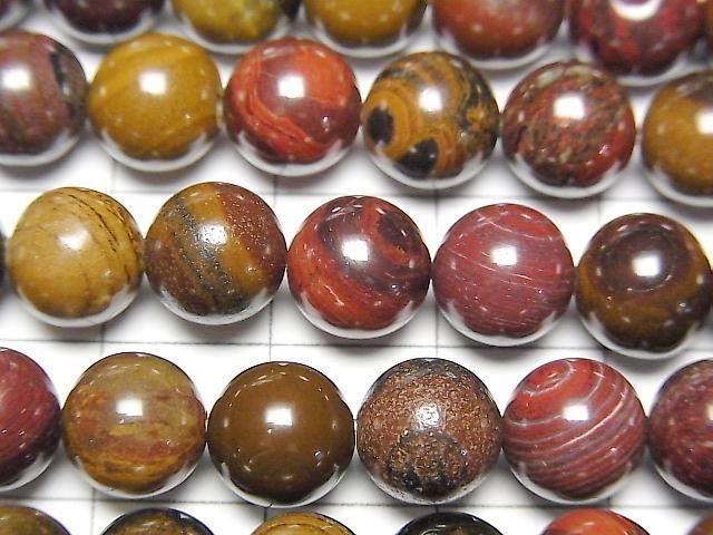 鐵虎眼石圓珠 8mm 一串 (約15英吋/37公分)