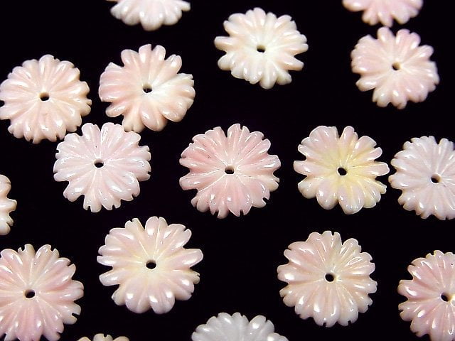 Flower, Mother of Pearl (Shell Beads) Pearl & Shell Beads