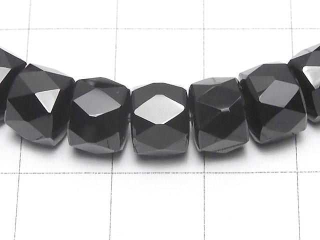 High Quality! Onyx AAA Faceted Button Rondelle 8x8x6mm Bracelet
