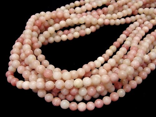 1strand $7.79! Pink Soap Stone AA + Round 6mm 1strand beads (aprx.15inch / 37cm)