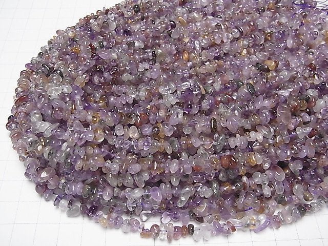 1strand $5.79! Cacoxenite in Amethyst AA++ Chips (Small Nugget ) 1strand beads (aprx.15inch/37cm)