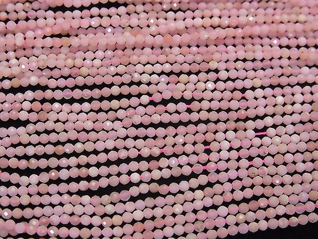 Hohe Qualität! 2Stk 9,79 $! Rosa Opal AAA Facettierte Runde 2mm 1strang Perlen (ca. 15 Zoll / 38 cm)