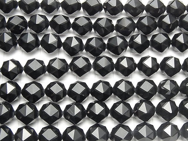 Hochwertig! Onyx AAA Stern facettiert Rund 12mm halb oder 1Strang Perlen (ca. 15 Zoll / 37 cm)