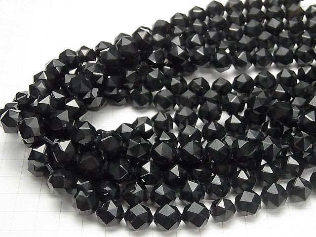 Hochwertig! Onyx AAA Stern facettiert Rund 12mm halb oder 1Strang Perlen (ca. 15 Zoll / 37 cm)