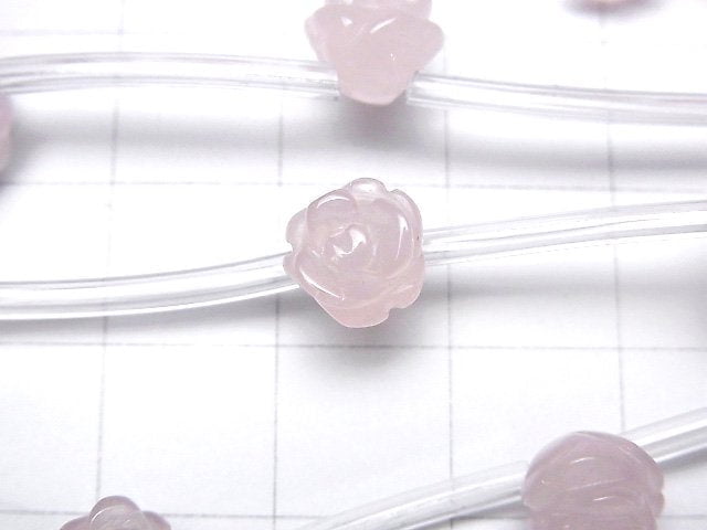 Rosenquarz AA++ Rose 8mm halb oder 1 Strang Perlen (ca. 12 Zoll / 29 cm)