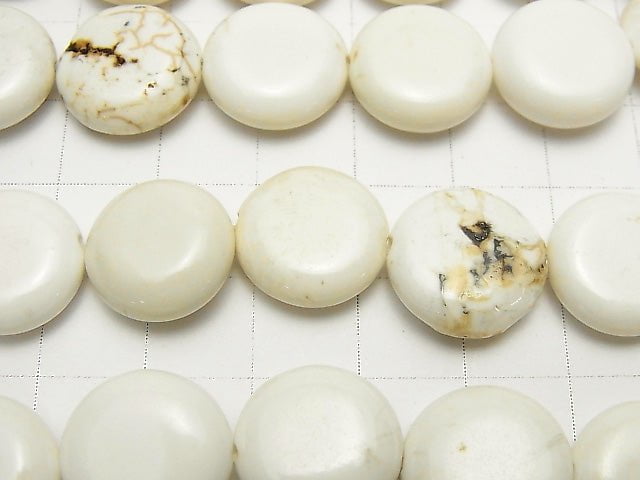 1strand $5.79! Magnesite Coin 14x14x5mm 1strand beads (aprx.15inch/37cm)