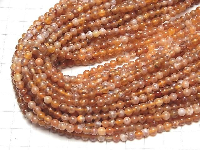 Fire Agate Round 4mm 1strand beads (aprx.15inch/38cm)