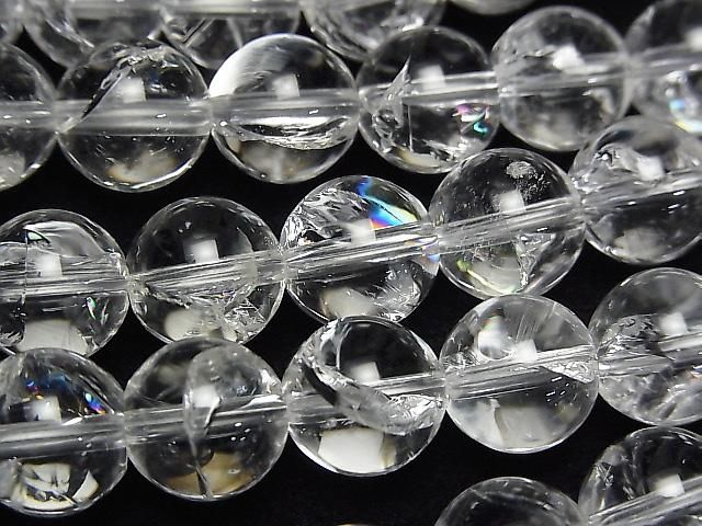 虹彩石英 AAA 圓珠 10mm 半串或一串珠子 (約15英吋/36公分)