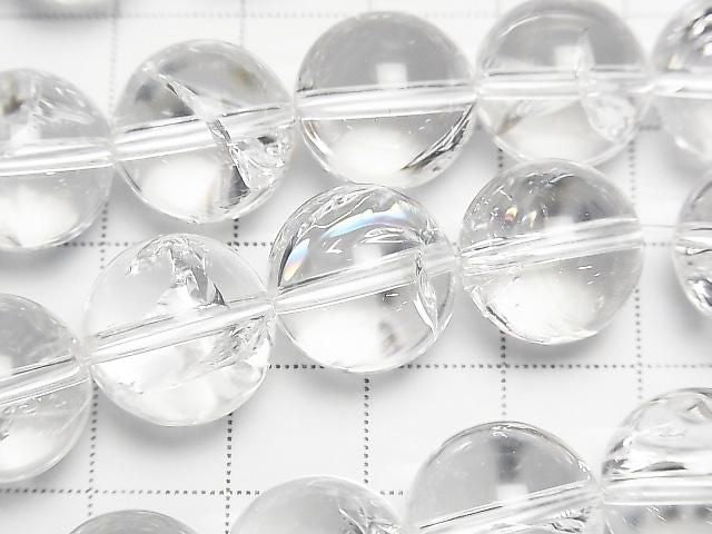 Perles irisées en quartz AAA, rondes de 14 mm, demi-fil ou fil complet (environ 36 cm/15 pouces)