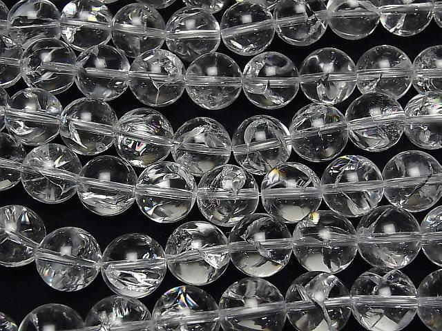 Perles irisées en quartz AAA, rondes de 14 mm, demi-fil ou fil complet (environ 36 cm/15 pouces)