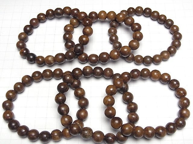 Malaysisches Agarholz Rund 10mm Armband